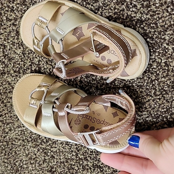Step & Stride Shoes Little Girls Gold Gladiator Sandals Poshmark